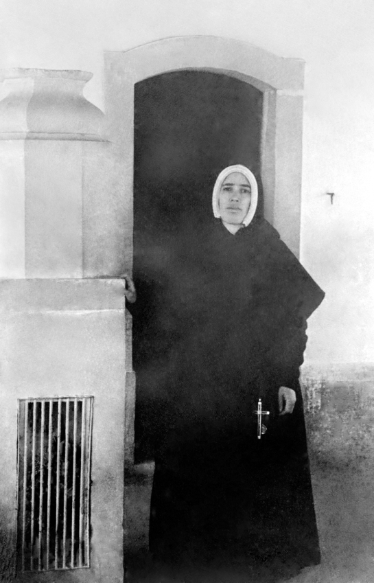 Irmã Lúcia na Capelinha das Aparições