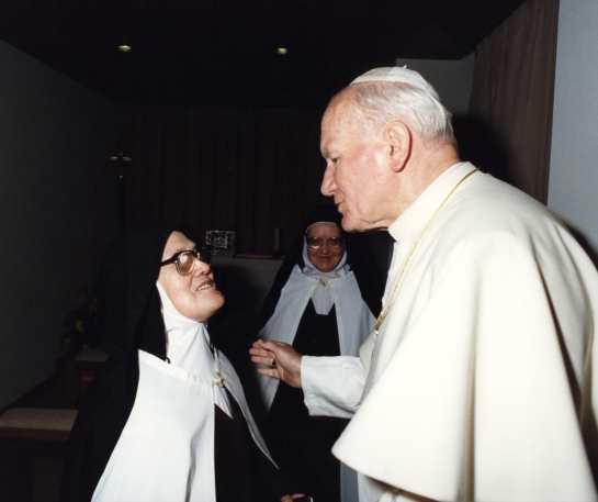 Papa João Paulo II ea Irmã Lúcia 13.5.1991 3